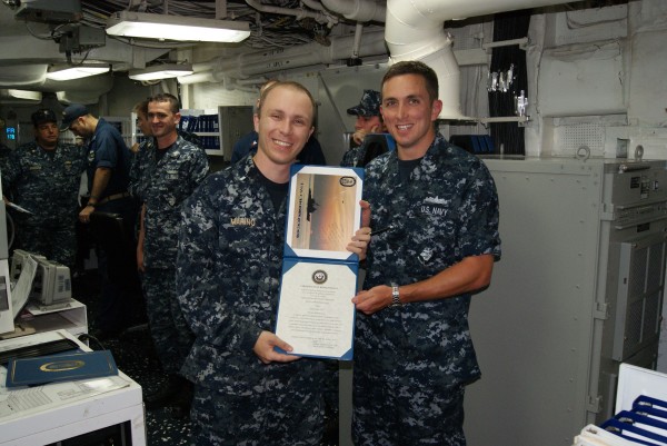 Nephew-in-law, re-enlistment, US Navy