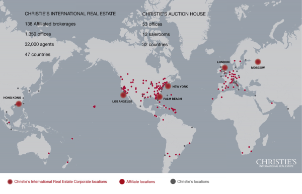 Christie's map